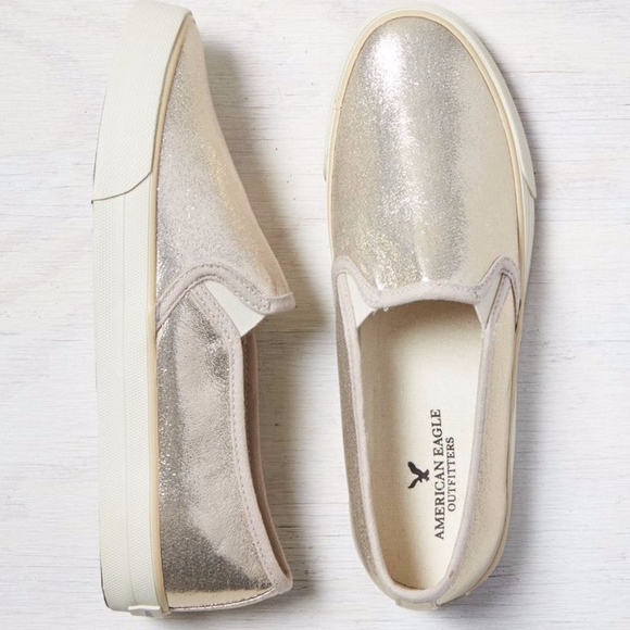 American Eagle Outfitters | Metallic Slip On Shoes - Picture 1 of 6